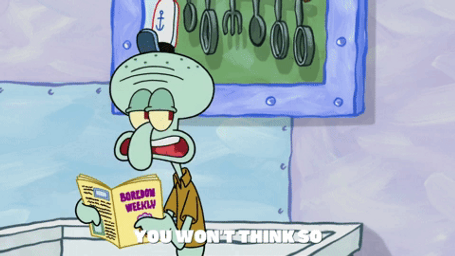 Squidward Future Mocking Mr Krabs GIF