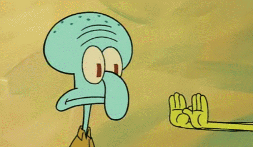 Squidward Future Rainbow Hypnosis SpongeBob GIF