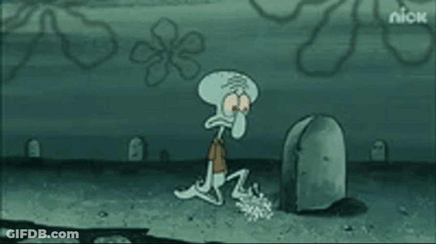 Squidward Future Scribjo's Tombstone GIF