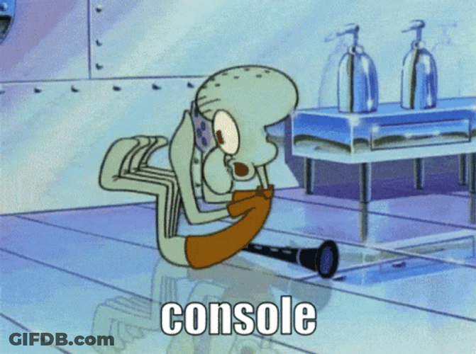 Squidward Future Sit Ups Console Meme GIF