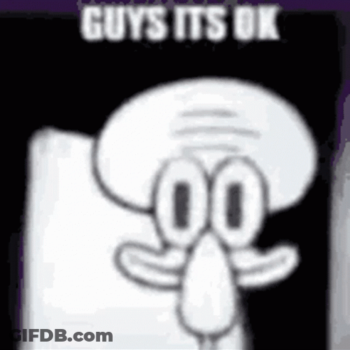 Squidward Getting Insane GIF