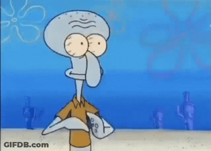 Squidward Glass Breaking Loop SpongeBob GIF