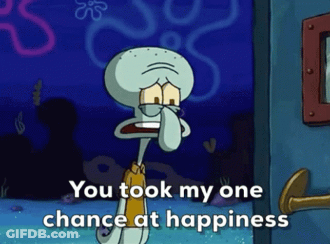Squidward Heartbreak GIF
