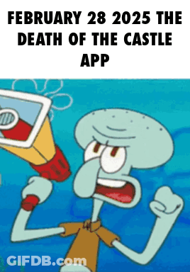 Squidward Holding Megaphone February 28 2025 GIF