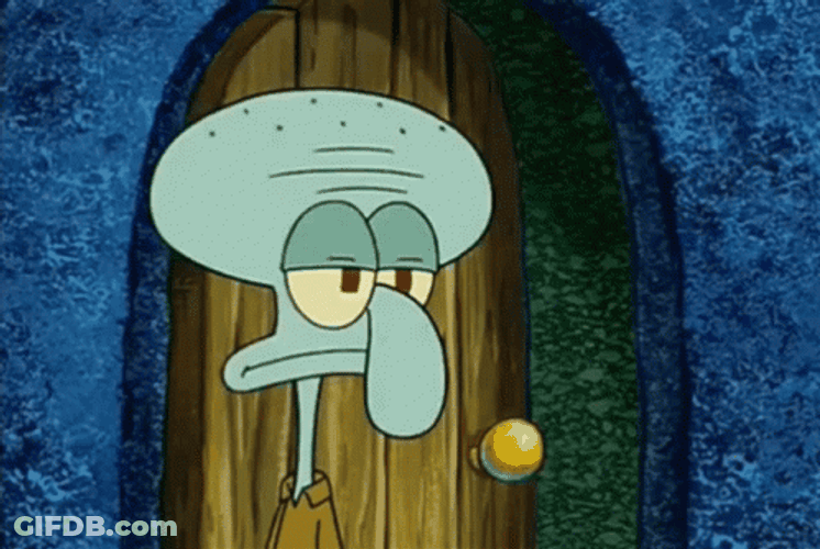 Squidward Is Unamused GIF