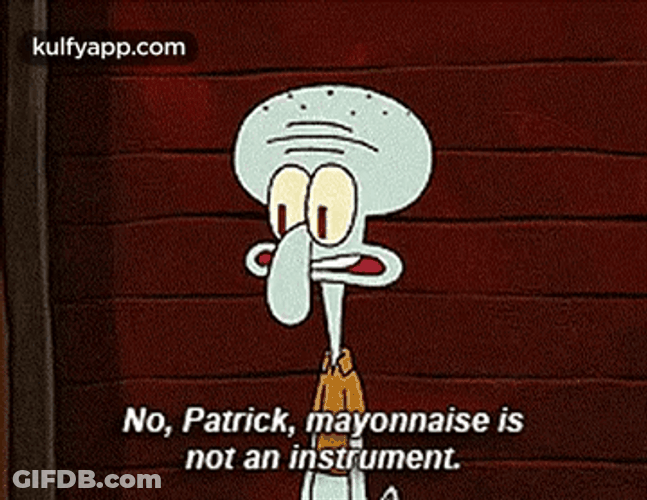 Squidward No This Is Patrick Being Dumb GIF