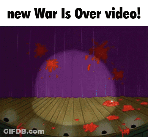 Squidward On Stage New War Is Over Video GIF