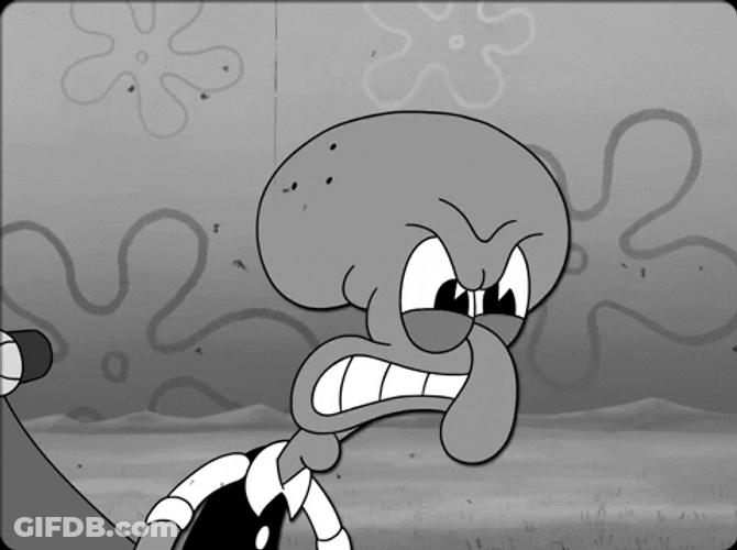 Squidward Putting On Ear Plugs GIF