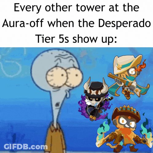 Squidward Saying Every Other Tower At The Aura-Off GIF