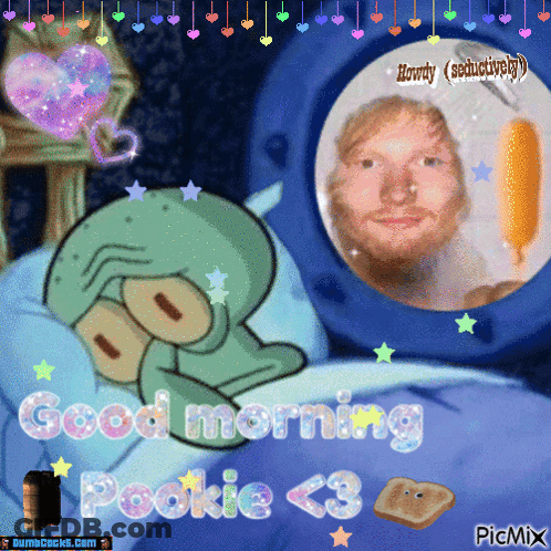 Squidward Saying Good Morning Pookie GIF
