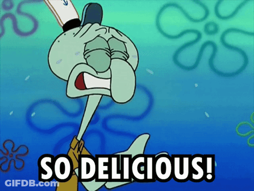 Squidward Saying So Delicious GIF