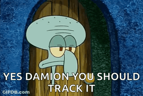 Squidward Saying Yes Damion You Should Track It GIF