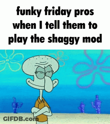 Squidward Says Funky Friday Pros GIF