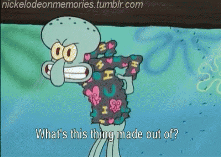 Squidward Spongebob Eyelashes GIF