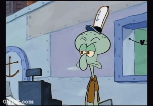 Squidward SpongeBob SquarePants GIF