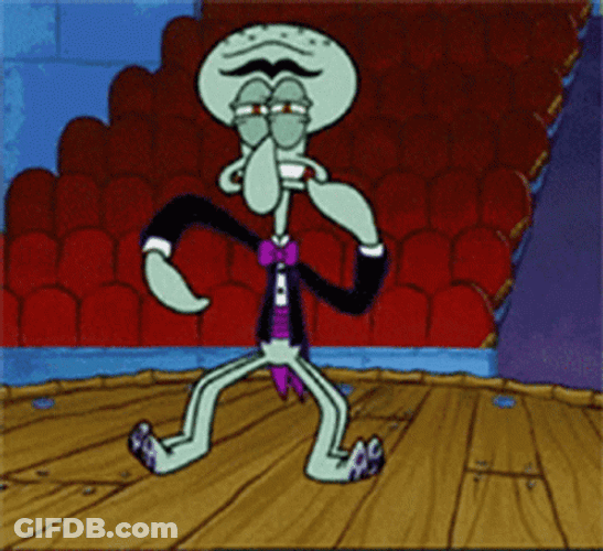 Squidward Squilliam Fancyson Dancing GIF