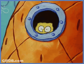 Squidward Standing In Bedroom GIF