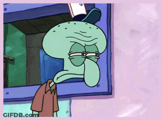 Squidward Suspicious Side Eye GIF