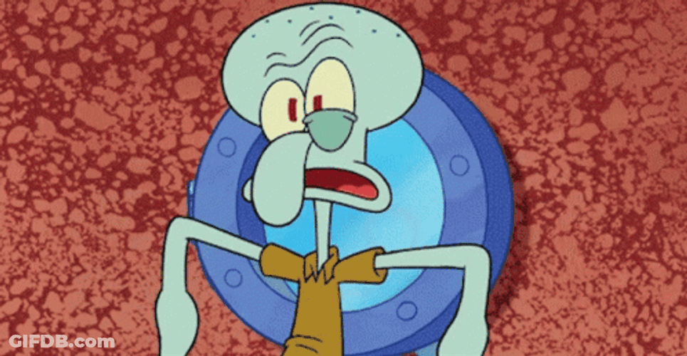 Squidward Tentacles Anxiety Breathing GIF