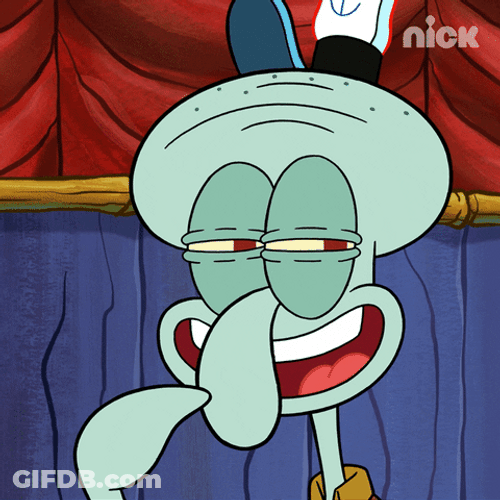 Squidward Tentacles Sly Smile GIF