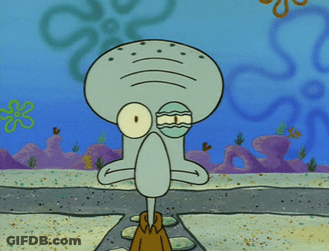 Squidward Twitching Eye GIF