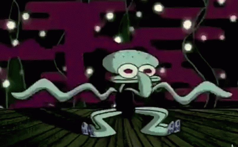 Squidward Wavy Arms Dancing GIF