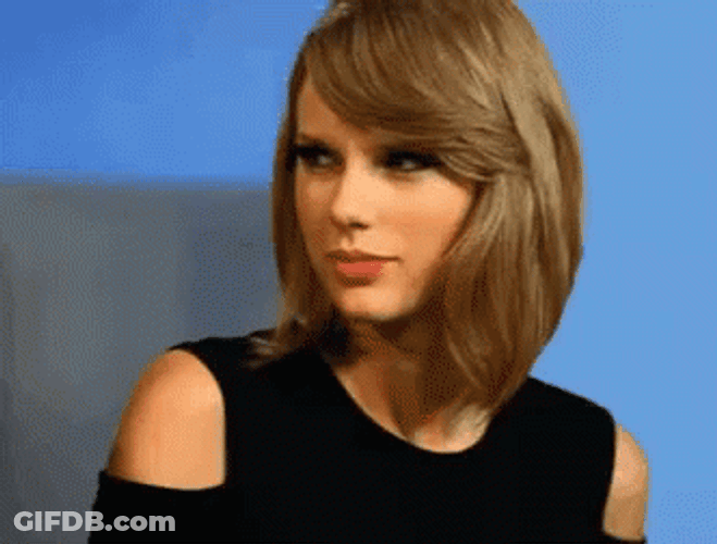 Squinting Taylor Swift Side Eye GIF