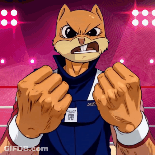 Squirrel In Blue Shirt Saying Asco Sports GIF