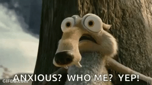 Squirrel Saying Anxious Who Me Yep GIF