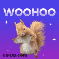 Squirrel Standing With Woohoo GIF