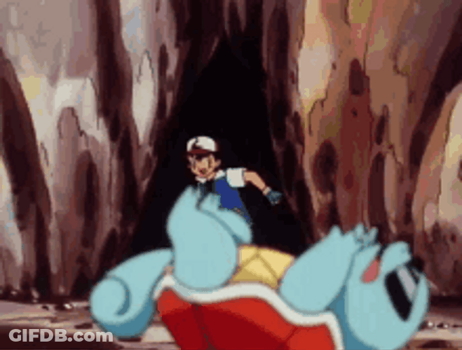 Squirtle Cannot Get Up GIF