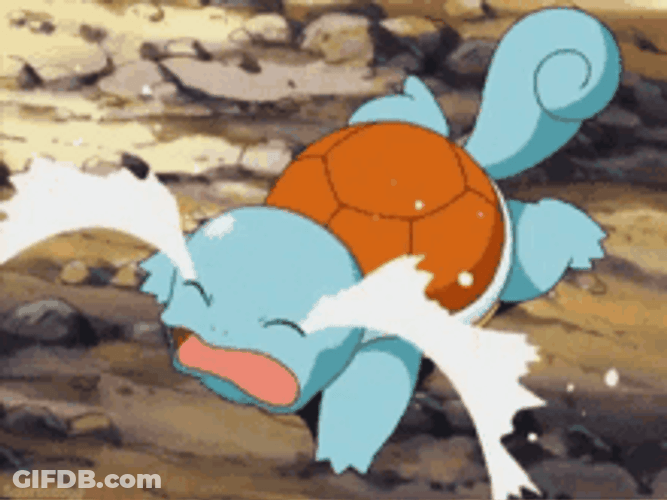 Squirtle Crying On The Ground GIF