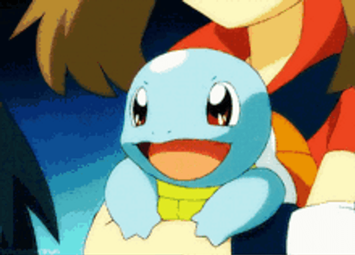 Squirtle Happily Bowing GIF