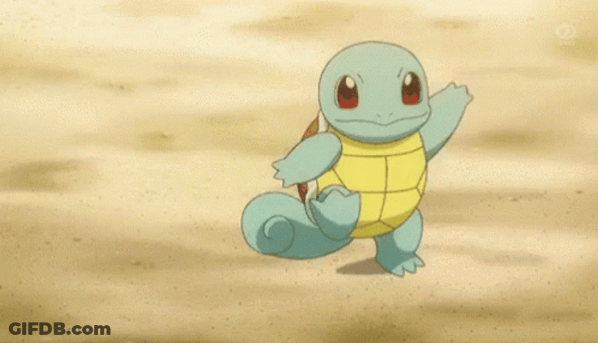 Squirtle Jumping Side To Side GIF