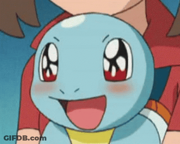Squirtle Puppy Eyes GIF