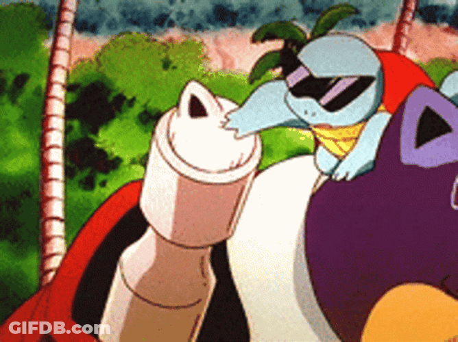 Squirtle Pushing A Pokémon Into A Tube GIF
