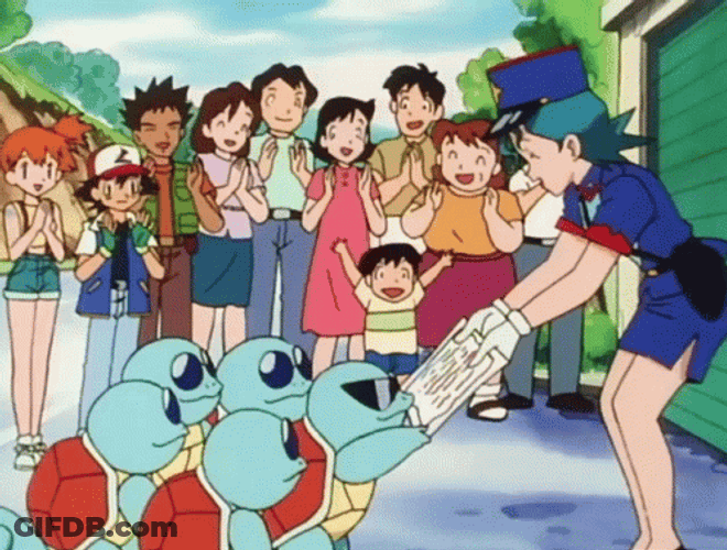 Squirtle Squad Helping Community Getting Jackets GIF