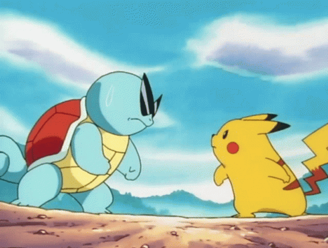 Squirtle Squad Leader Carrying Member GIF