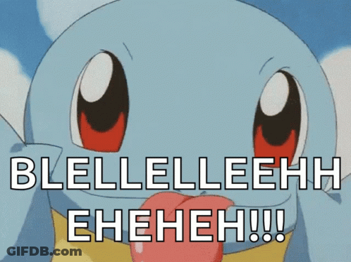 Squirtle Tongue Out Blellelleehh Eheheh GIF