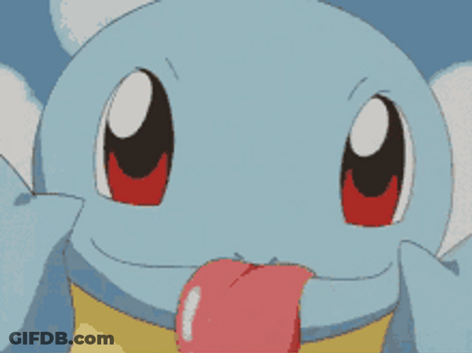 Squirtle Tongue Out GIF