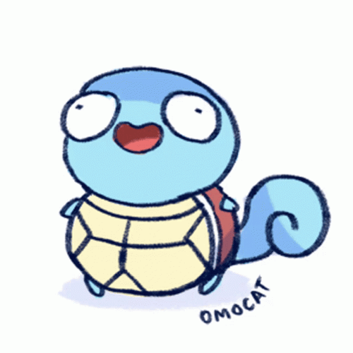 Squirtle Widening Eyes GIF