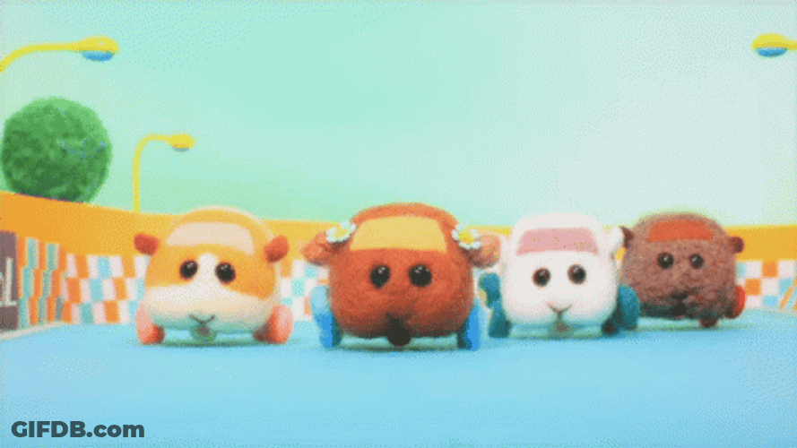 Squishmallow Pui Pui Molcar Anime Race GIF