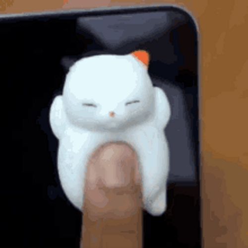 Squishy Cat Toy Belly Rubbing GIF