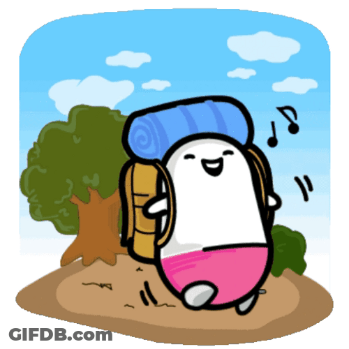 Squishy Toy As A Happy Mountain Climber GIF