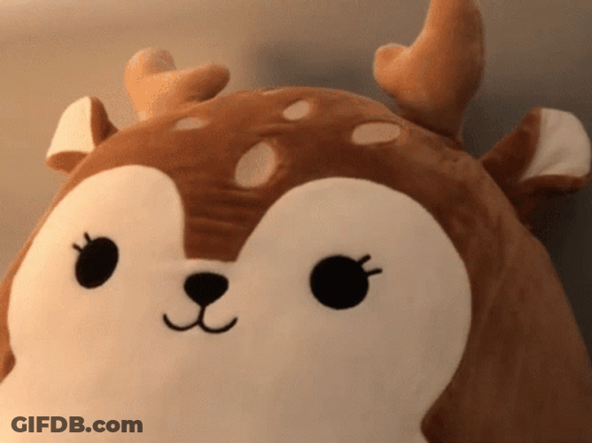 Squismallow Deer Head Pat GIF