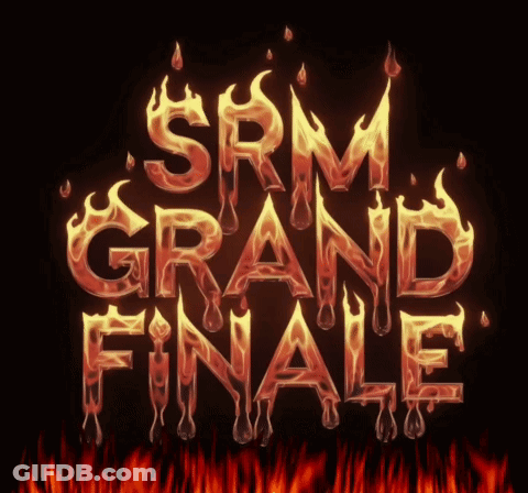 SRM Grand Finale Logo With Flames GIF