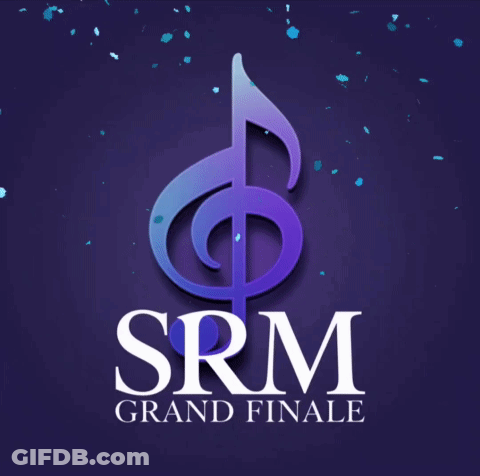 SRM Grand Finale Logo With Treble Clef GIF