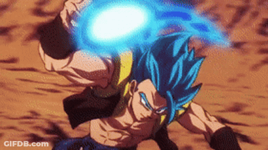 Ssb Gogeta Power Attacked GIF