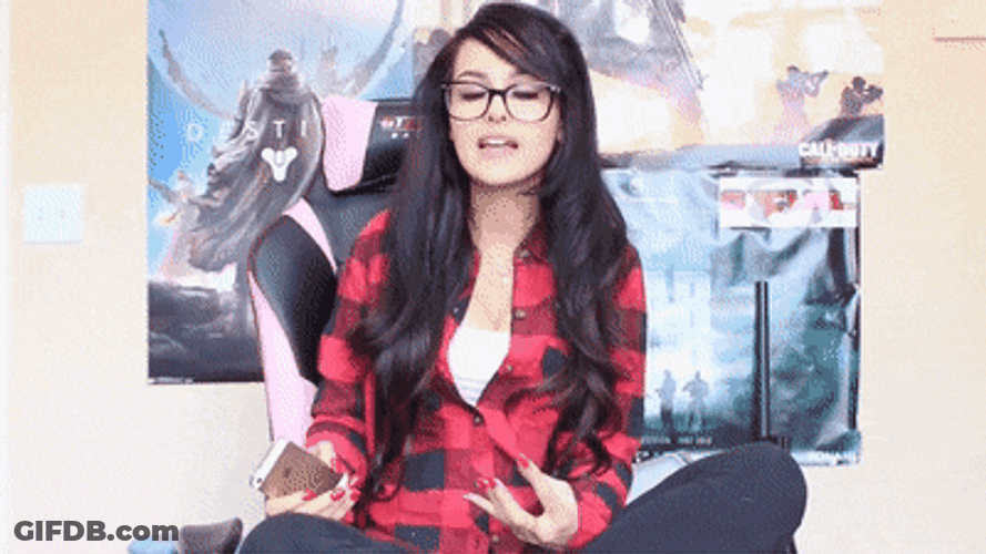 Sssniperwolf Talking Explaining GIF