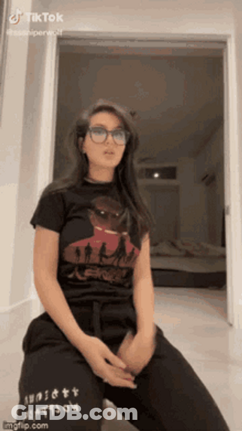 Sssniperwolf TikTok Glam Transformaation GIF